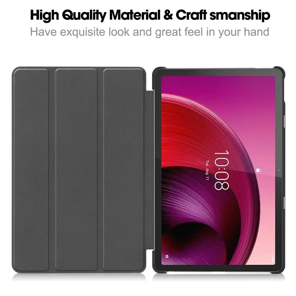 Case chytré zatváracie púzdro na Lenovo Tab M10 5G - čierne