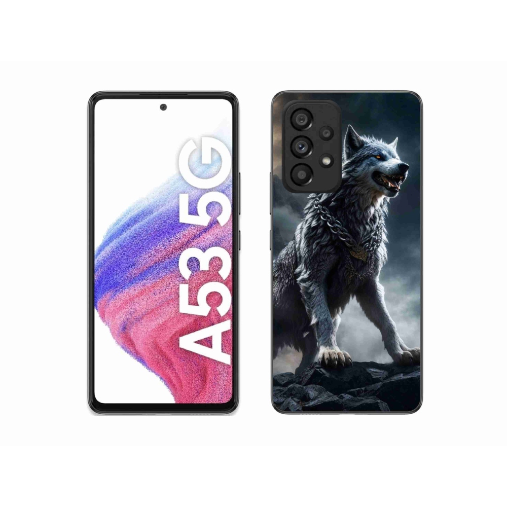 Gélový kryt mmCase na Samsung Galaxy A53 5G - vlk 1
