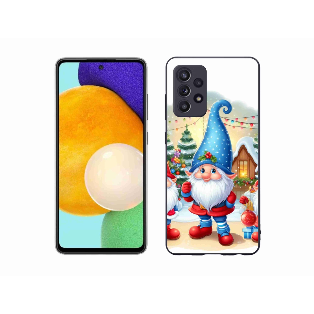 Gélový kryt mmCase na Samsung Galaxy A52/A52 5G - vianočné škriatkovia