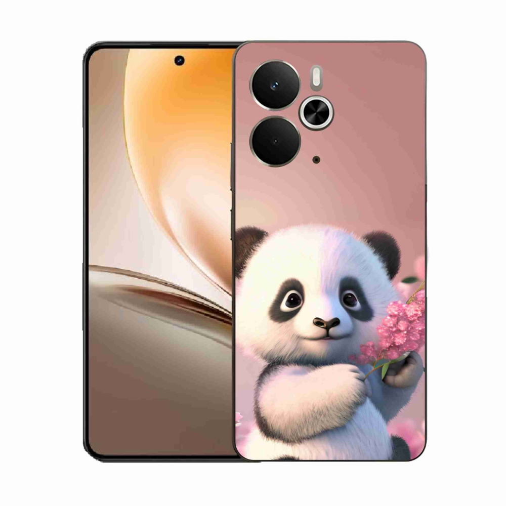 Gélový kryt mmCase na Realme 14 5G - roztomilá panda