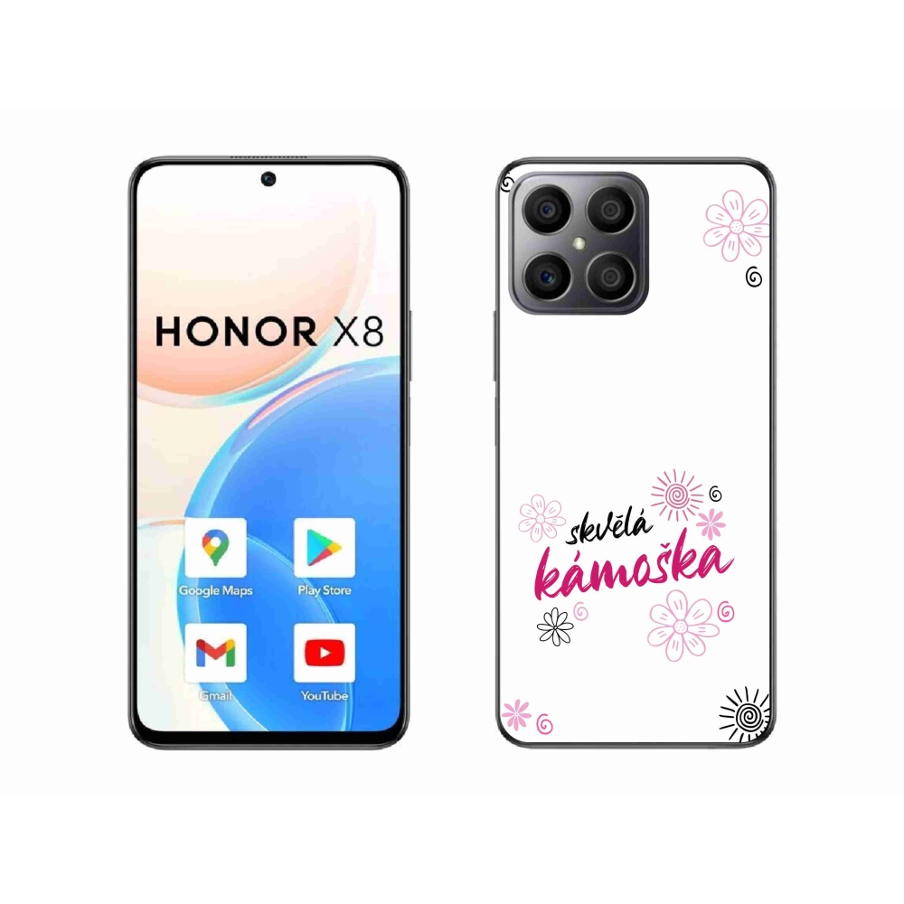 Gélový kryt mmCase na Honor X8 4G - skvelá kamoška biele pozadie