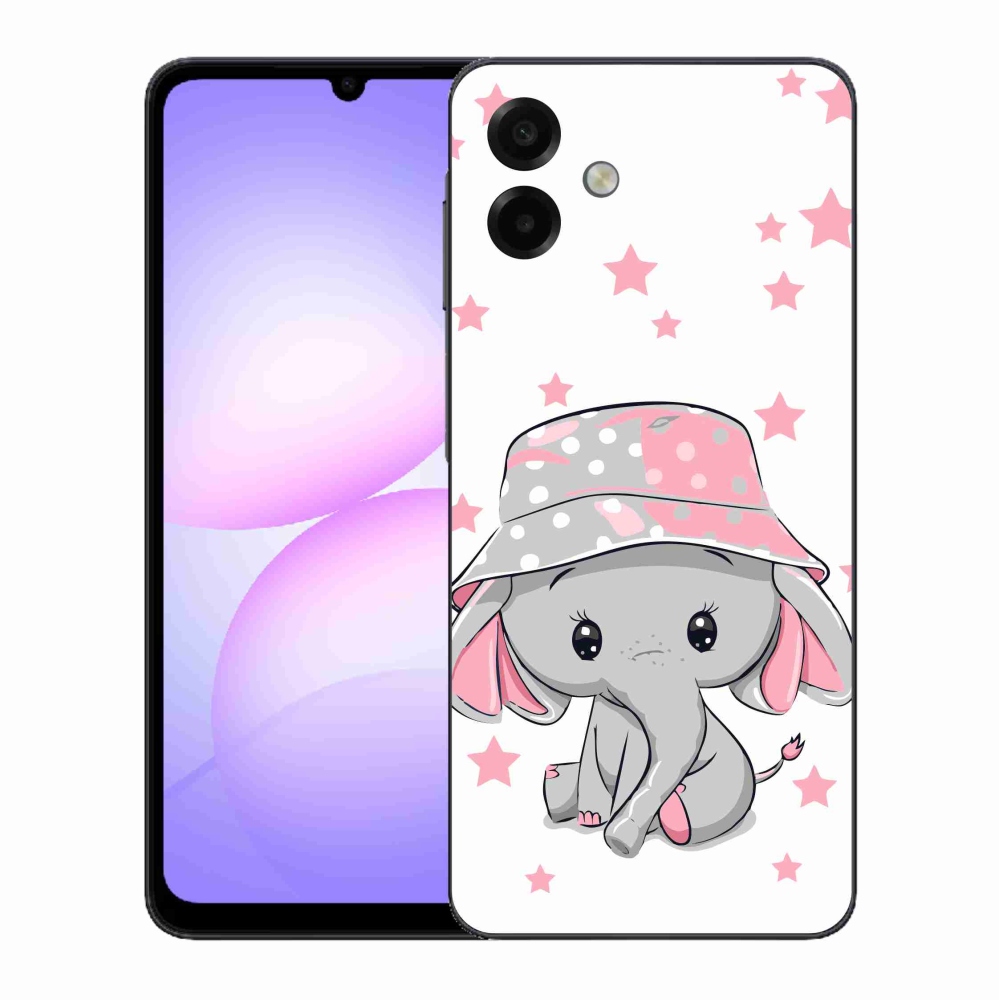 Gélový kryt mmCase na Samsung Galaxy A07 4G - ružový slon