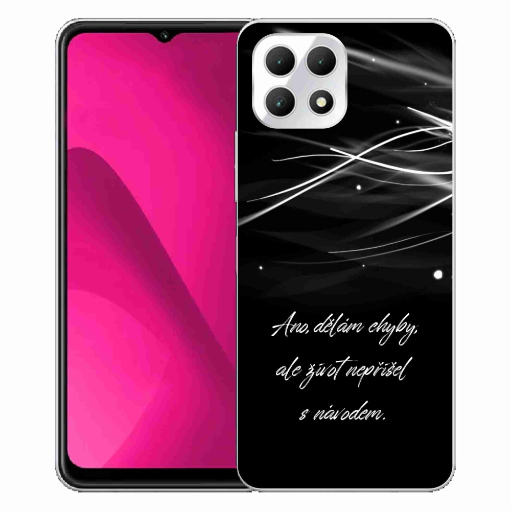 Gélový kryt mmCase na T-Mobile T Phone 2 - citát čierne pozadie