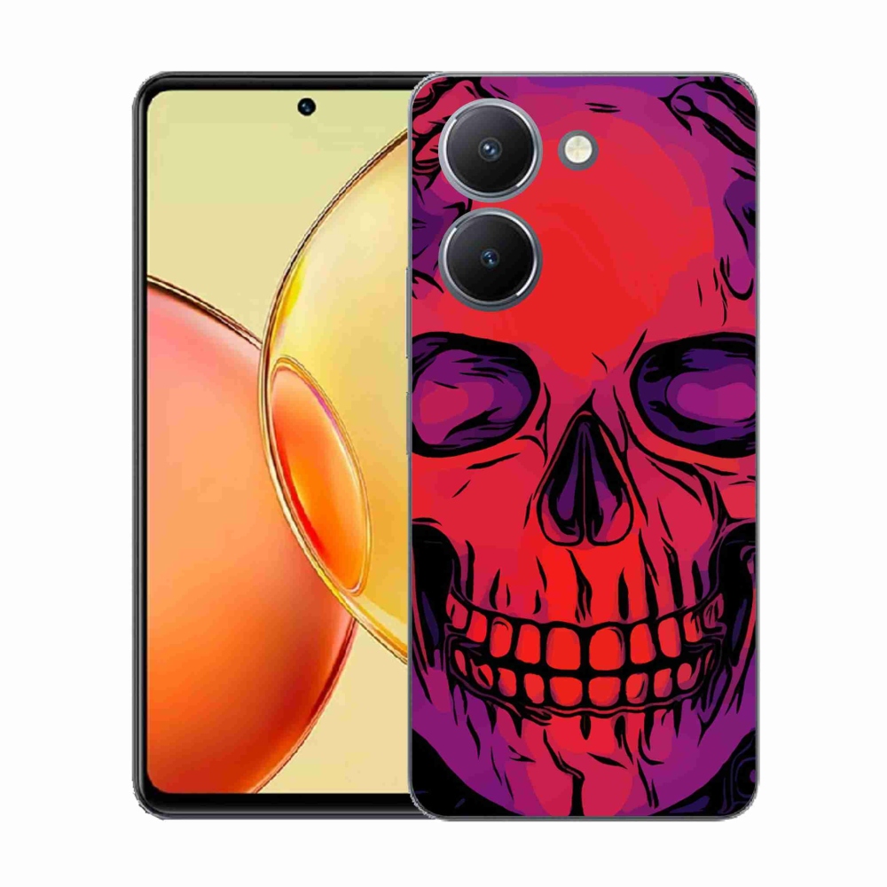 Gélový kryt mmCase na Vivo Y36 - lebka