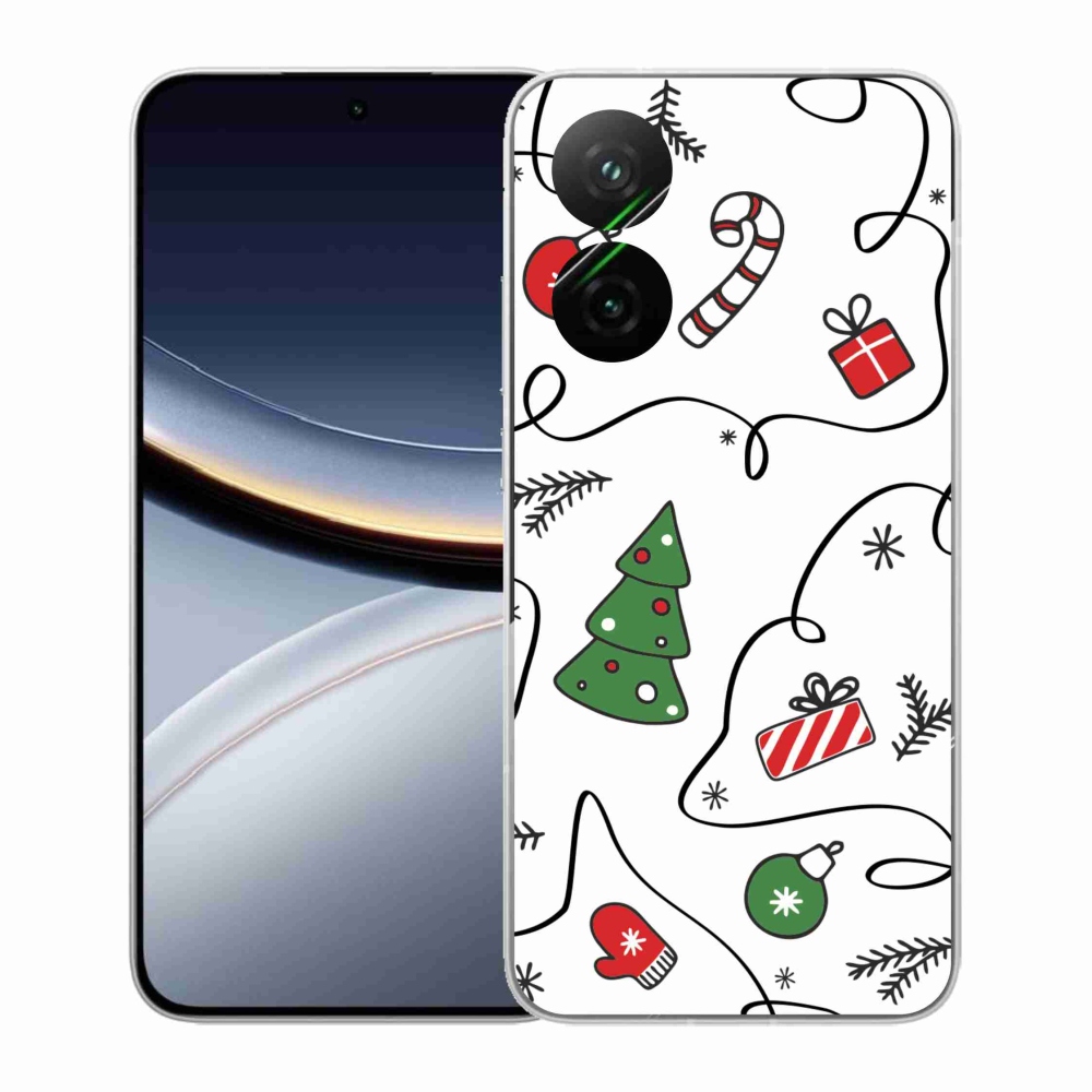 Gélový kryt mmCase na Xiaomi Poco F7 5G - vianočné motívy