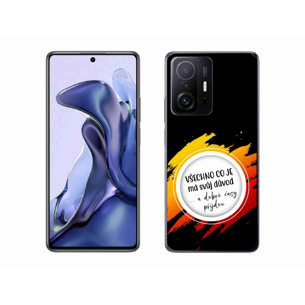 Gélový kryt mmCase na Xiaomi 11T Pro - citát 3 čierne pozadie