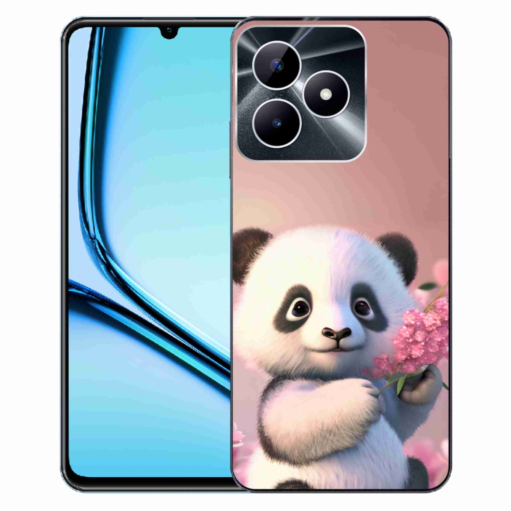 Gélový kryt mmCase na Realme Note 50 - roztomilá panda