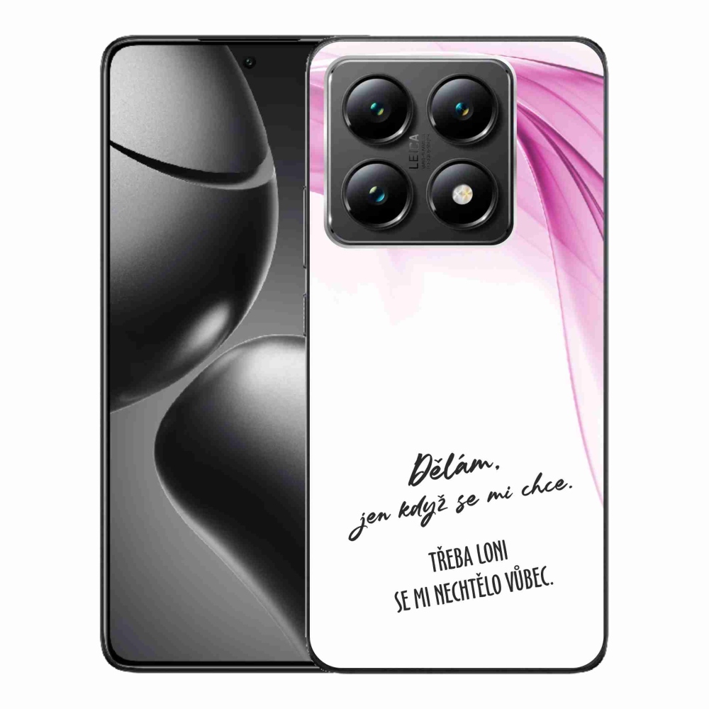 Gélový kryt mmCase na Xiaomi 14T - vtipný text 12 biele pozadie