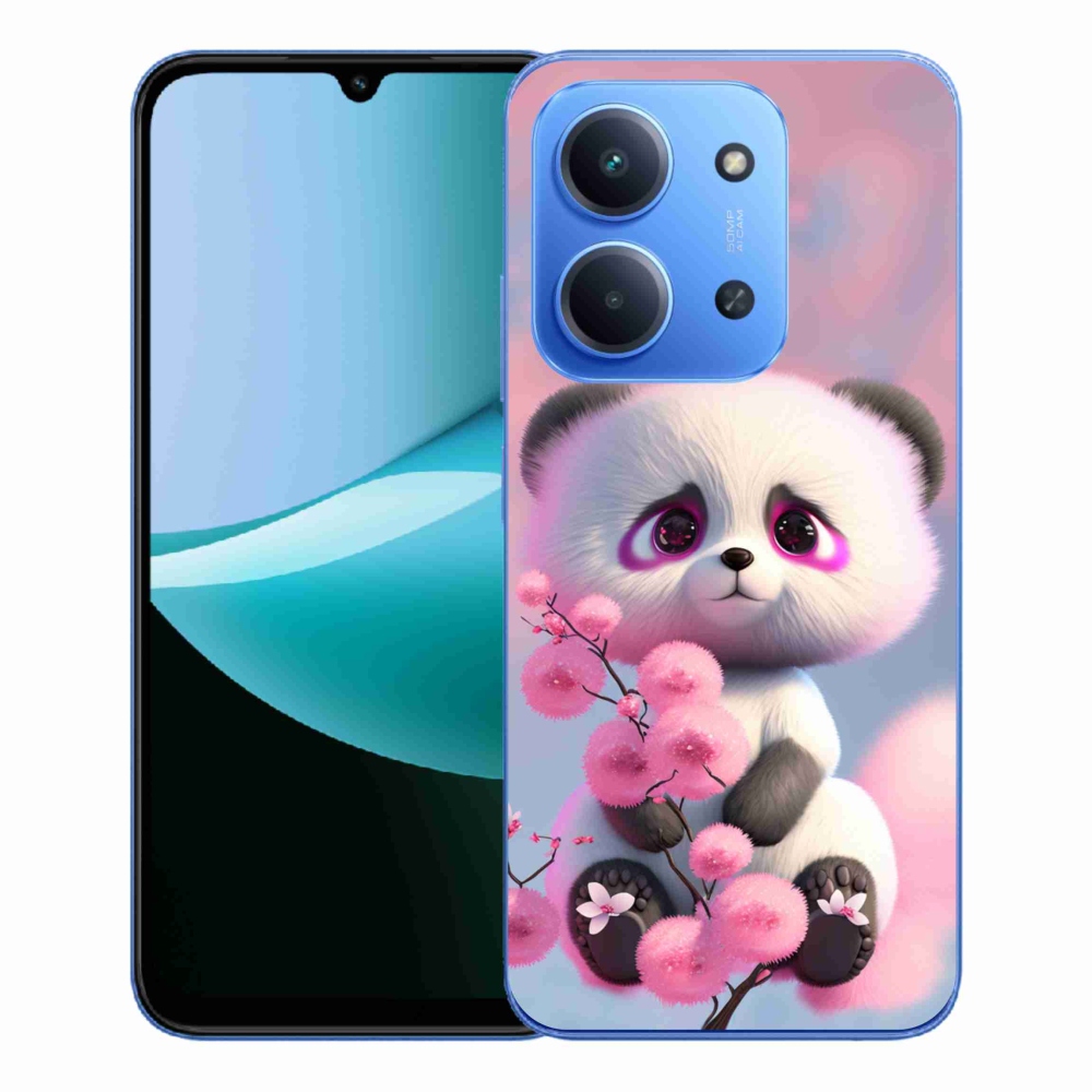 Gélový kryt mmCase na Xiaomi Redmi 15C 4G/5G (173mm) - roztomilá panda 1