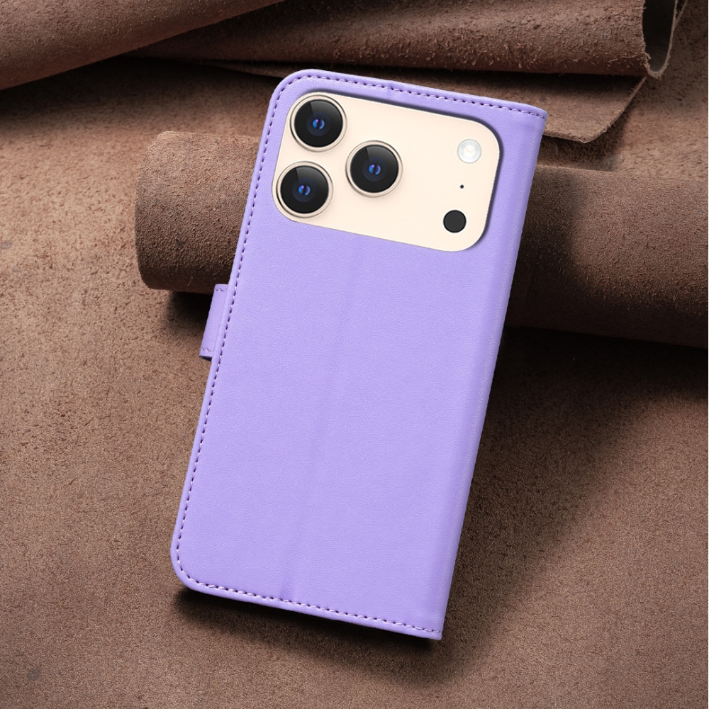 Clover knižkové púzdro na iPhone 17 Pro Max - fialové