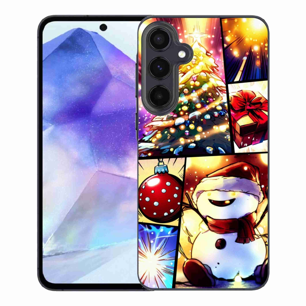 Gélový kryt mmCase na Samsung Galaxy A55 5G - vianočné motívy 1
