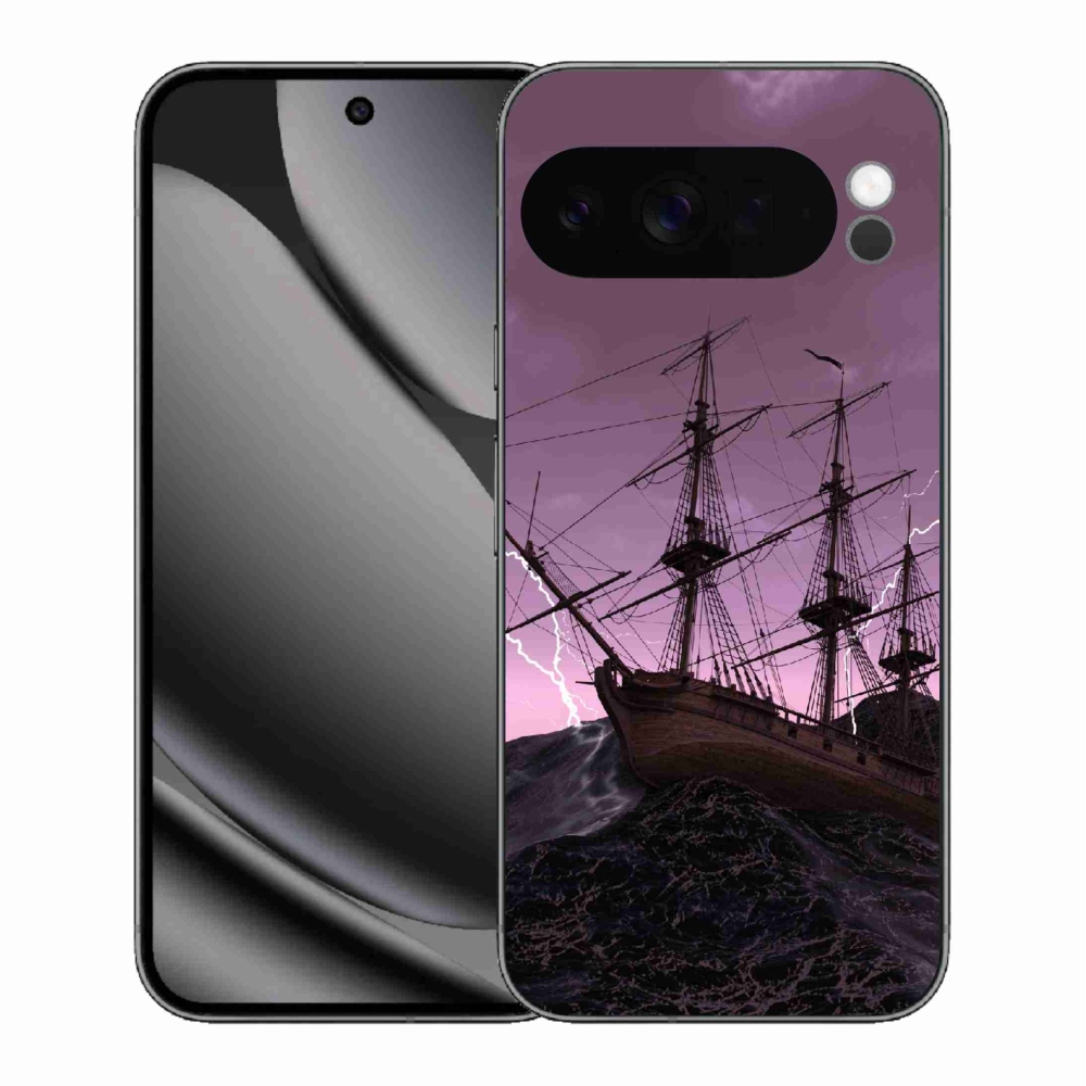 Gélový kryt mmCase na Google Pixel 10 Pro XL - loď v búrke