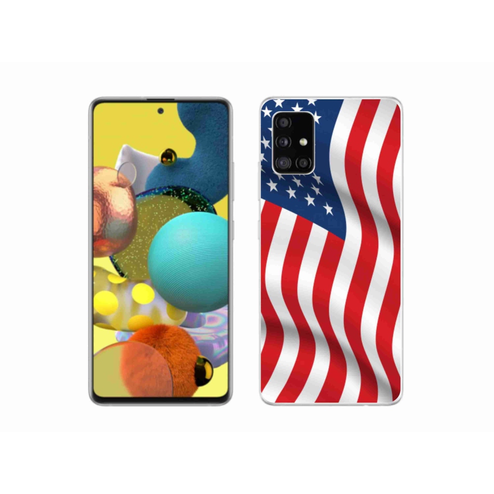 Gélový kryt mmCase na mobil Samsung Galaxy A51 5G - USA vlajka