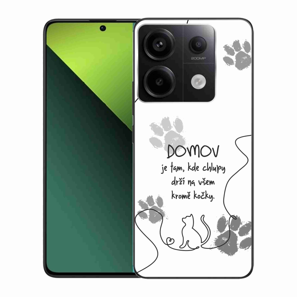 Gélový kryt mmCase na Xiaomi Redmi Note 13 Pro 5G/Poco X6 5G - mačacie motív biele pozadie