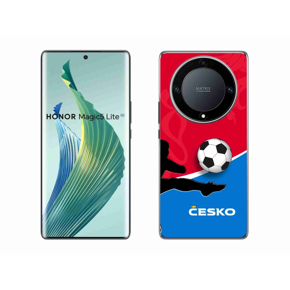 Gélový kryt mmCase na Honor Magic 5 Lite 5G - futbal Česko 2
