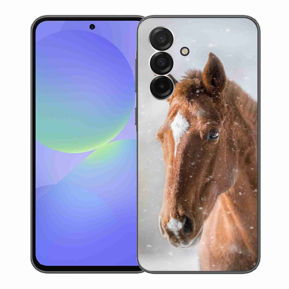 Gélový kryt mmCase na Samsung Galaxy A36 5G - hnedý kôň 2