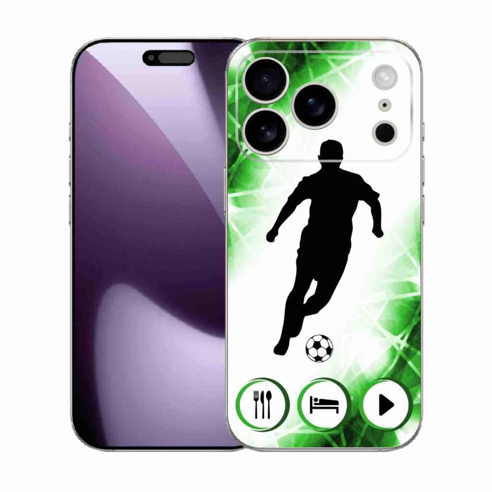 Gélový kryt mmCase na iPhone 17 Pro - futbalista