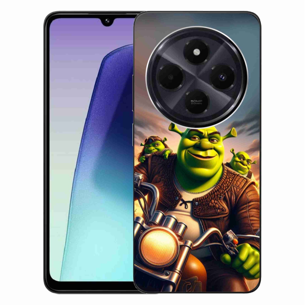 Gélový kryt mmCase na Xiaomi Redmi 14C - shrek na motorke