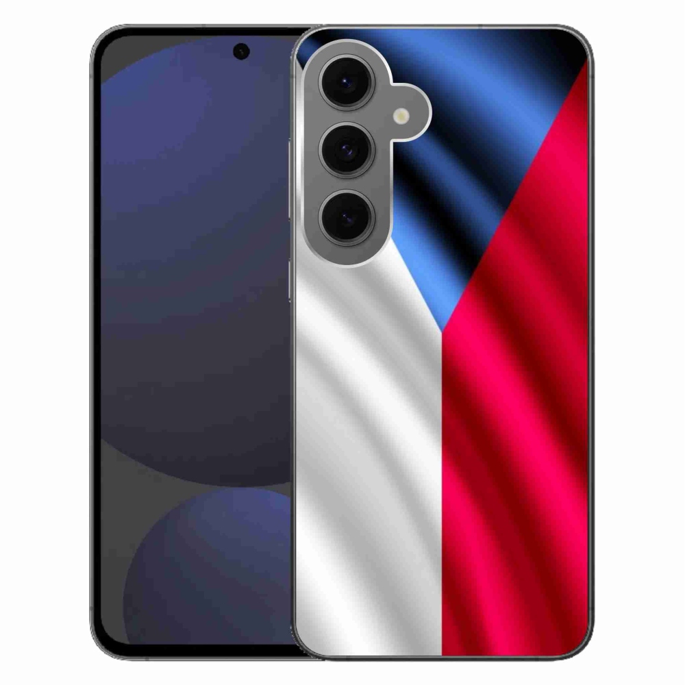 Gélový kryt mmCase na Samsung Galaxy S24 FE - česká vlajka