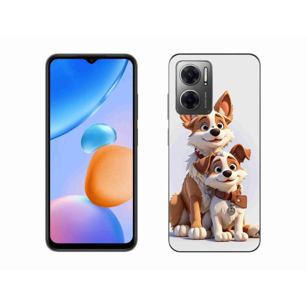 Gélový kryt mmCase na Xiaomi Redmi 10 5G - kreslenie psy