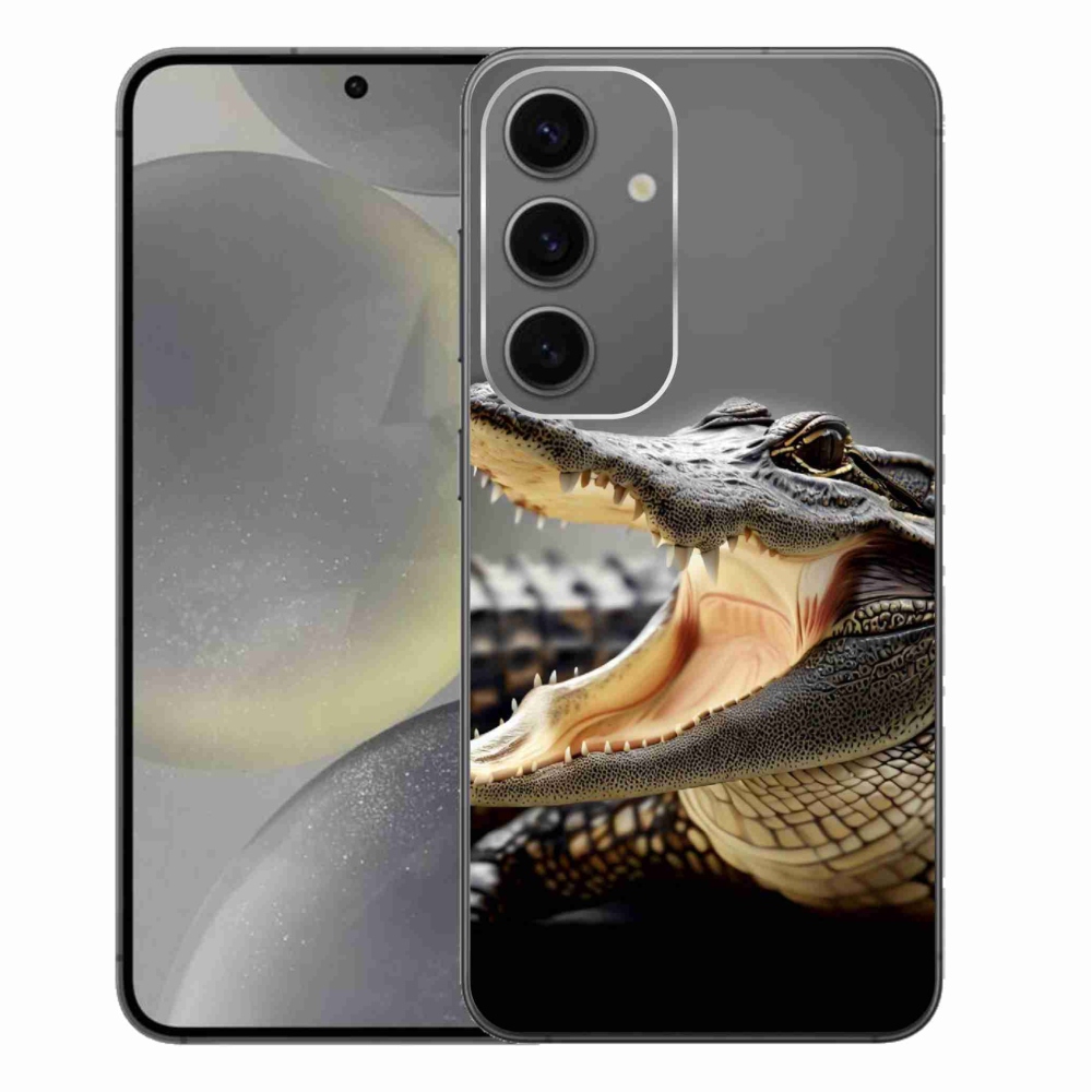 Gélový kryt mmCase na Samsung Galaxy S24+ - krokodíl