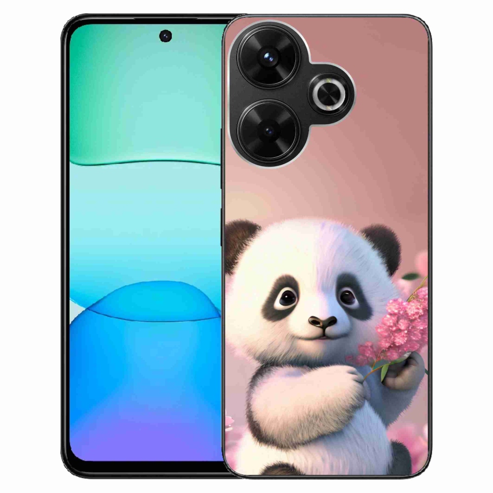 Gélový kryt mmCase na Xiaomi Redmi 13 4G/Poco M6 4G - roztomilá panda
