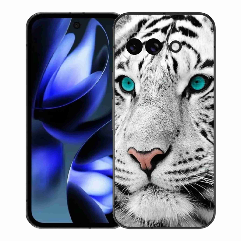 Gélový kryt mmCase na Google Pixel 9a - biely tiger