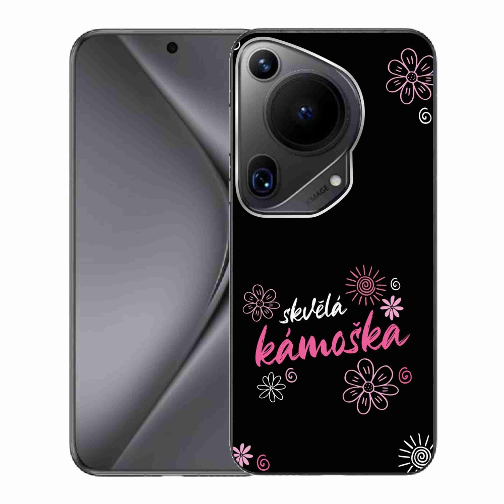 Gélový kryt mmCase na Huawei Pura 70 Ultra - skvelá kamoška čierne pozadie