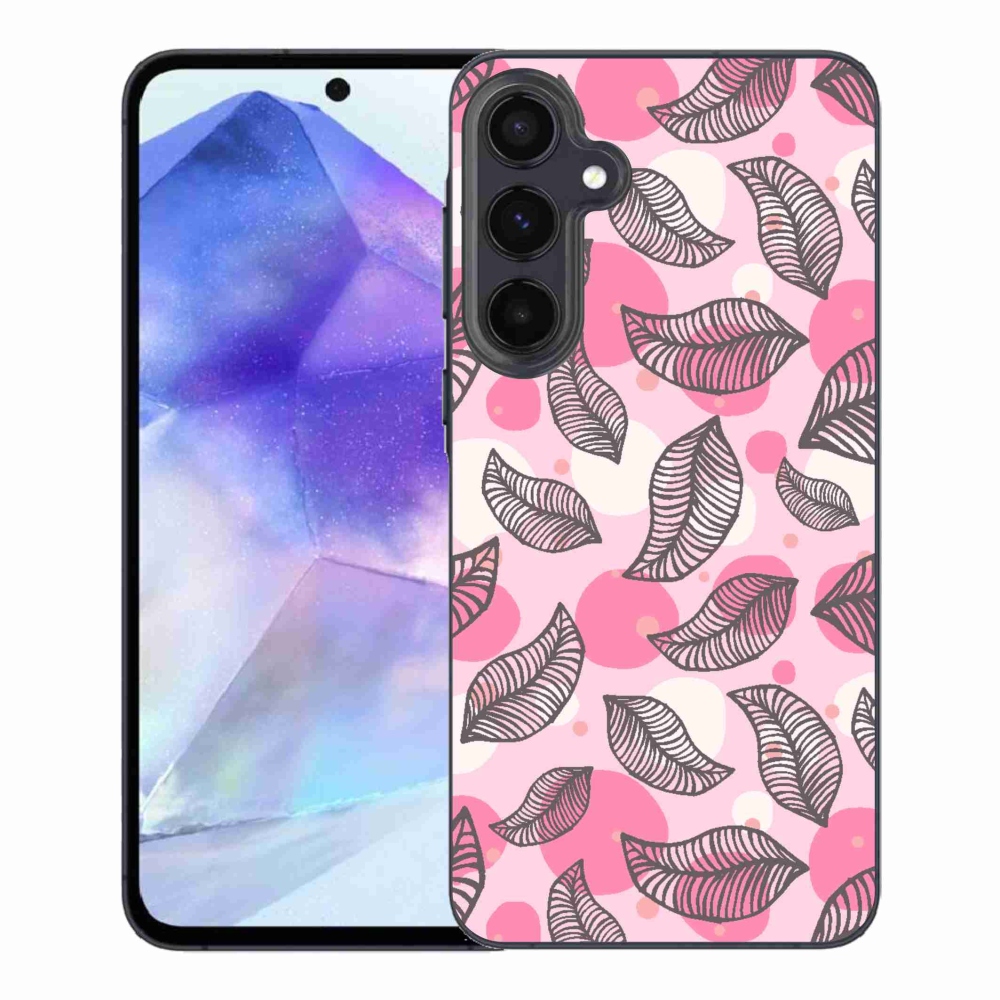 Gélový kryt mmCase na Samsung Galaxy A55 5G - kreslené padajúce listy