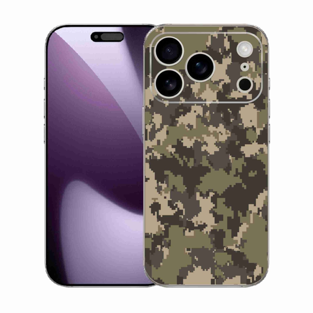 Gélový kryt mmCase na iPhone 17 Pro - maskáčový vzor 12