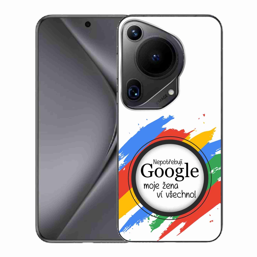 Gélový kryt mmCase na Huawei Pura 70 Ultra - žena vie všetko biele pozadie