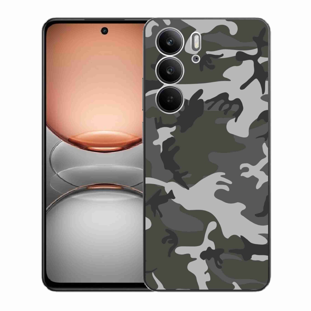 Gélový kryt mmCase na Realme C75 - maskáčový vzor