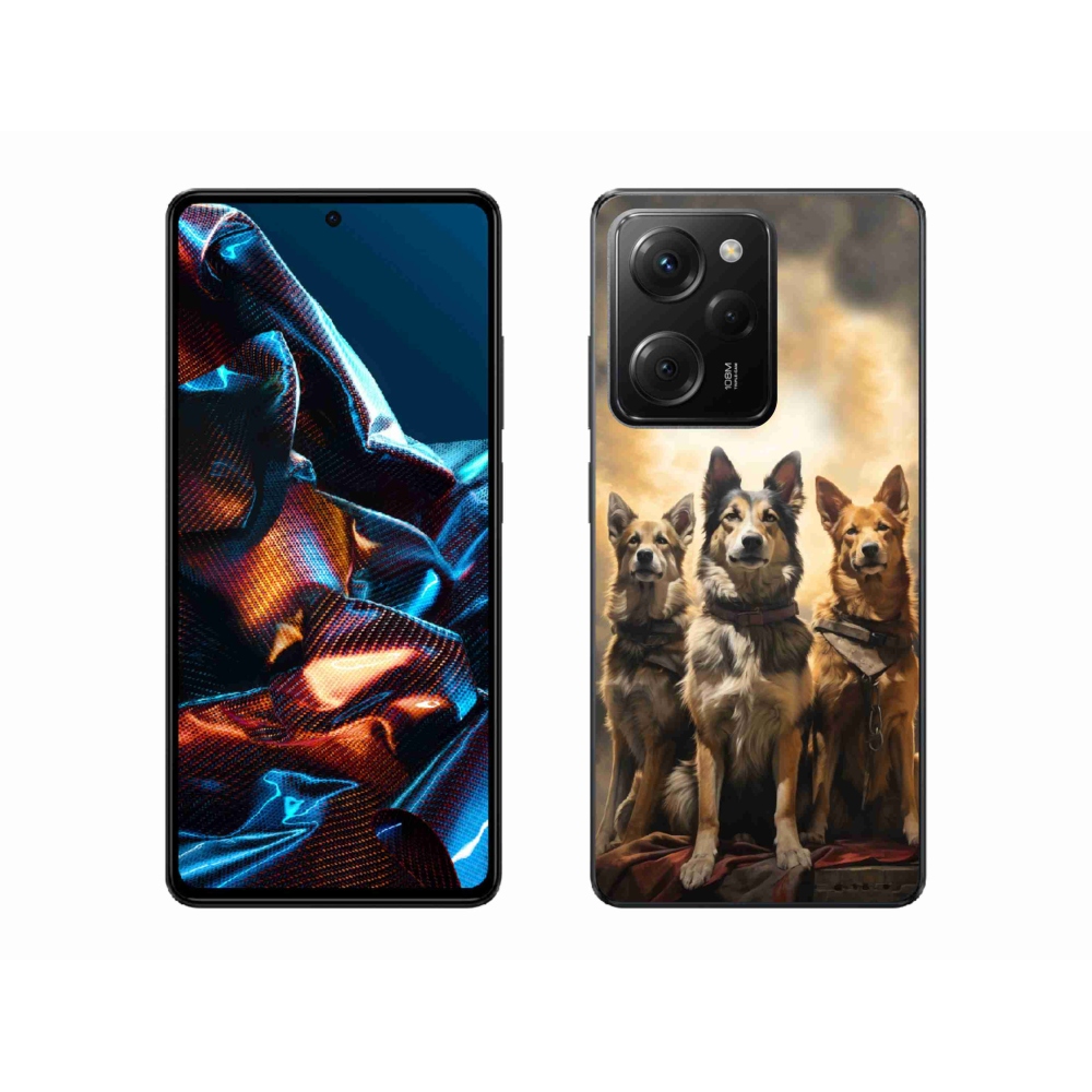 Gélový kryt mmCase na Xiaomi Poco X5 Pro 5G - tri psy