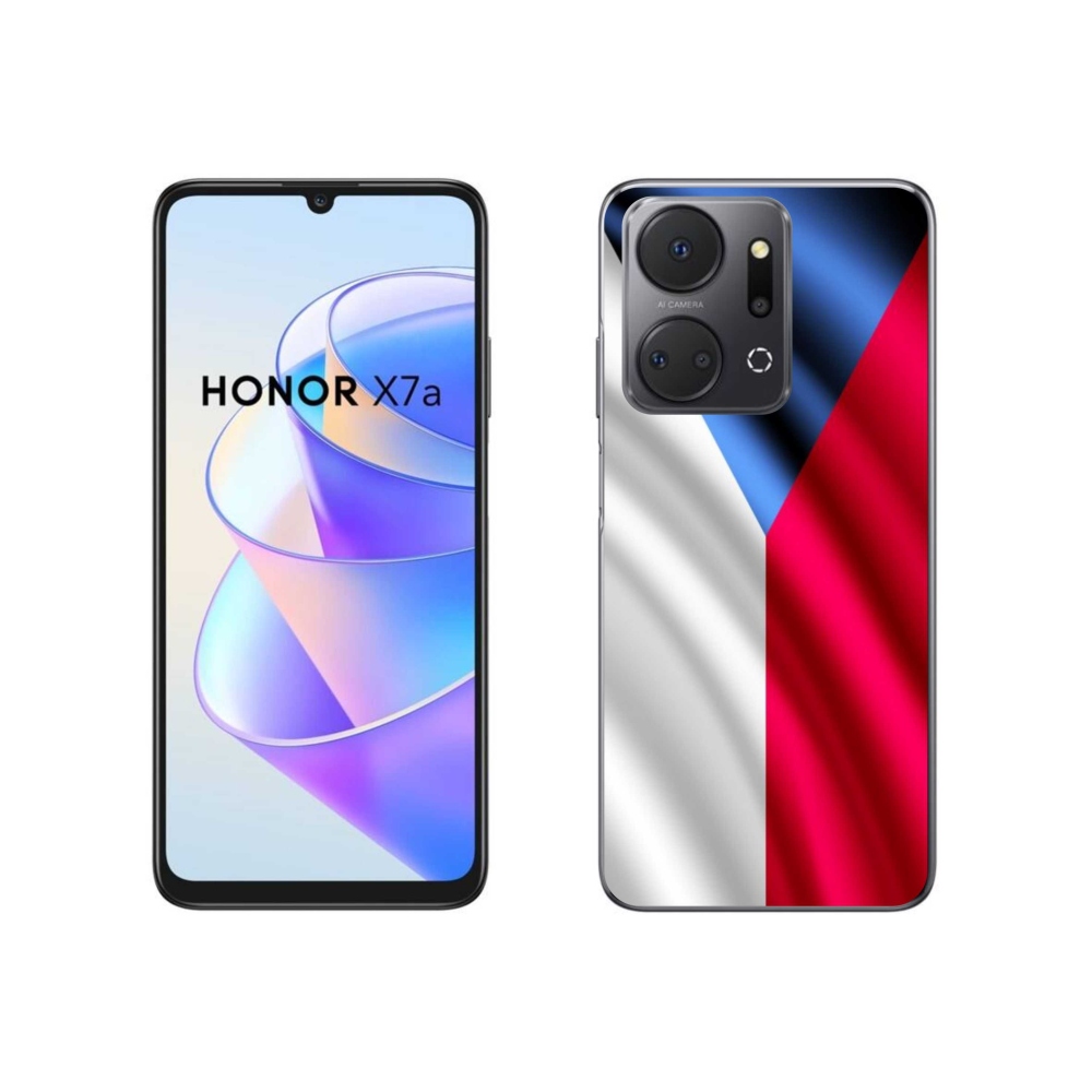 Gélový kryt mmCase na mobil Honor X7a - česká vlajka