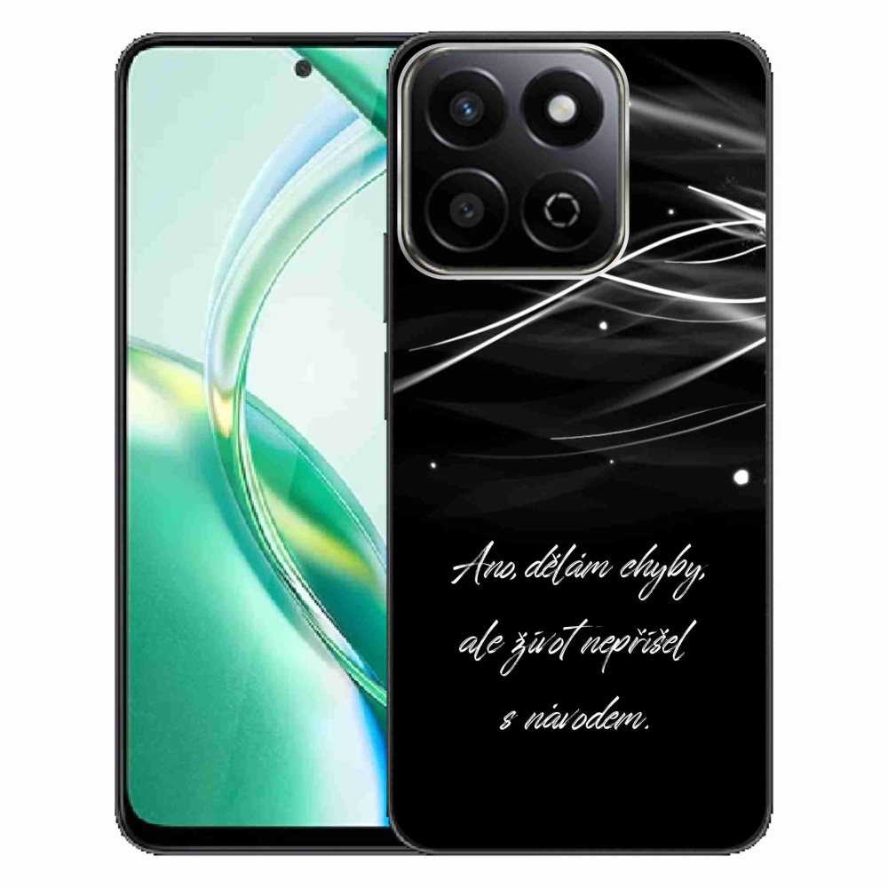 Gélový kryt mmCase na Honor 200 Smart 5G - citát čierne pozadie