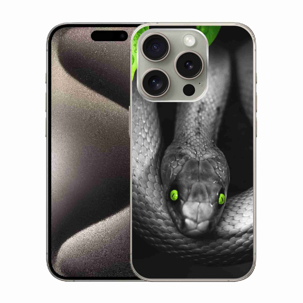 Gélový kryt mmCase na iPhone 15 Pro - had