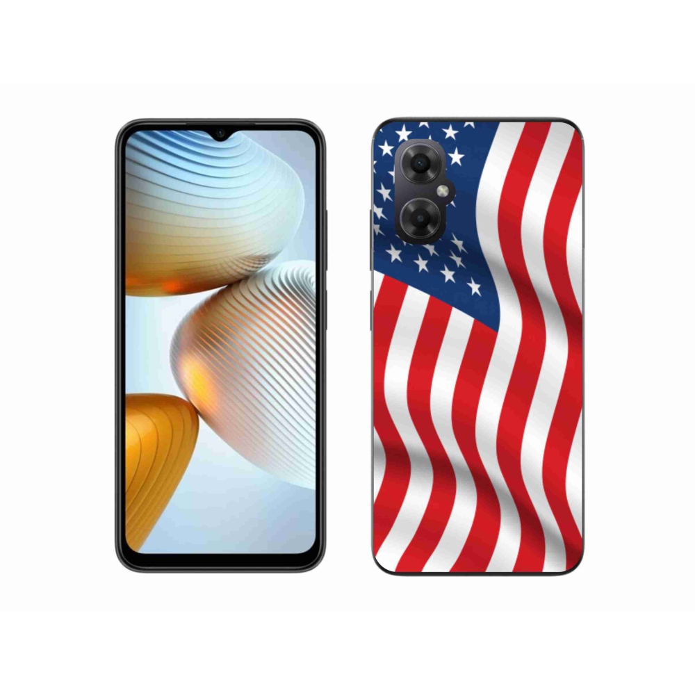 Gélový kryt mmCase na mobil Xiaomi Poco M4 5G - USA vlajka