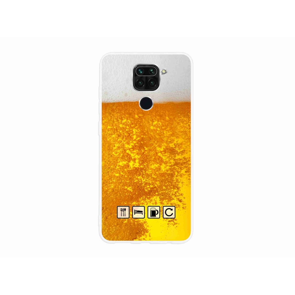 Gélový kryt mmCase na Xiaomi Redmi Note 9 - pivný motív 3