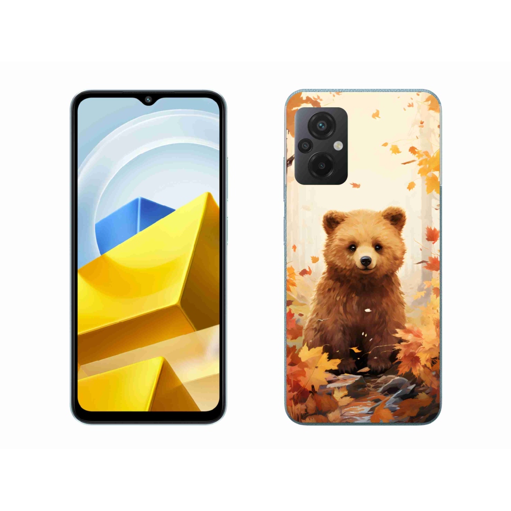 Gélový kryt mmCase na Xiaomi Poco M5 4G - medveď v lese