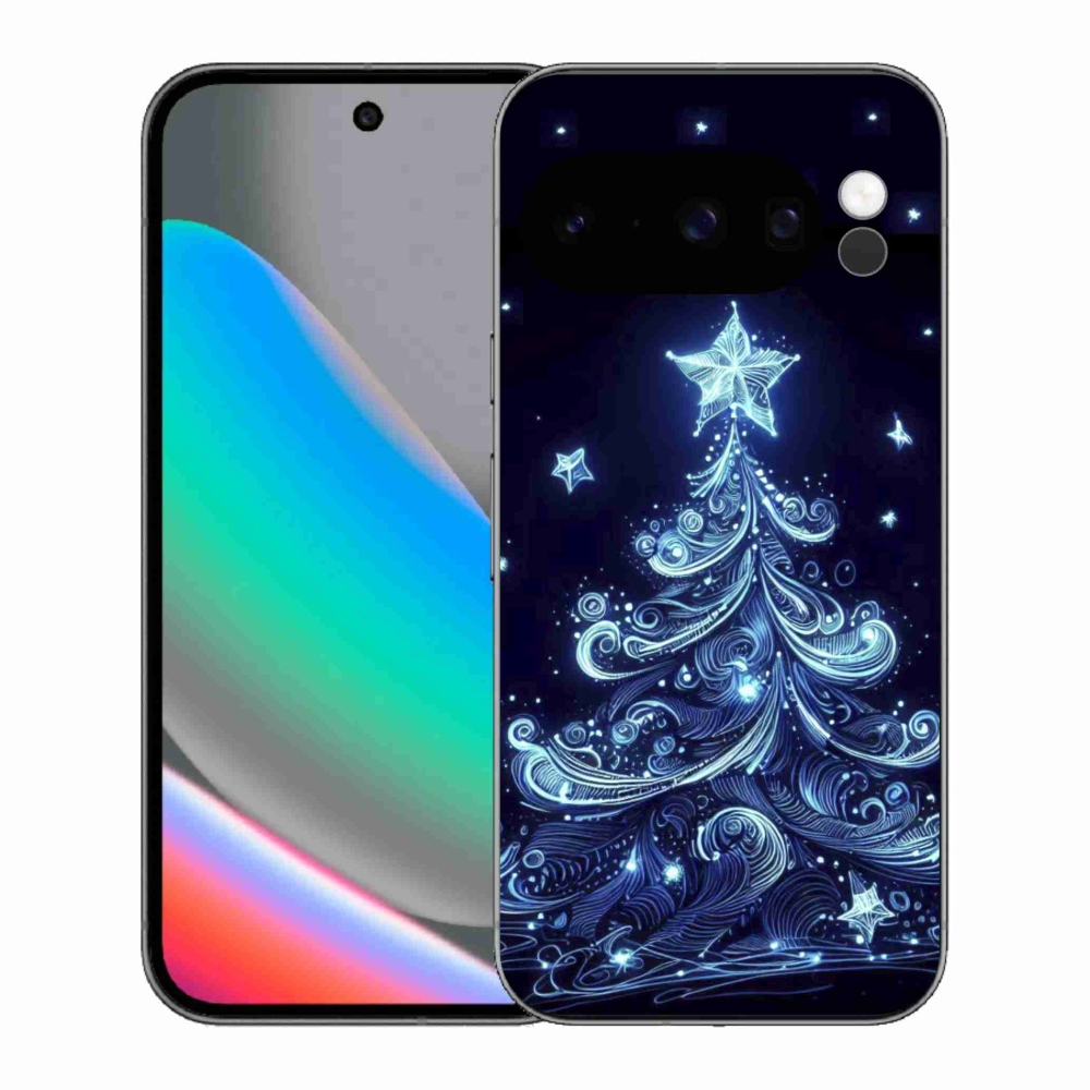 Gélový kryt mmCase na Google Pixel 10 Pro - neónový vianočný stromček 4