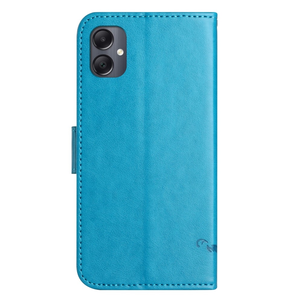 Flower knižkové púzdro na Samsung Galaxy A07 4G - modré
