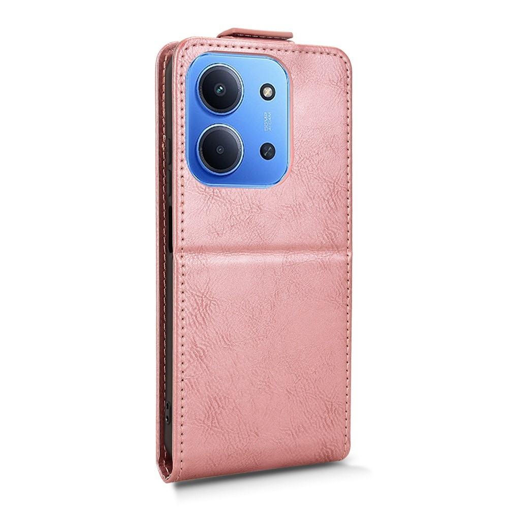Vert flipové púzdro na Xiaomi Redmi 15C 4G (171mm)/Poco C85 4G (171mm) - ružovozlaté