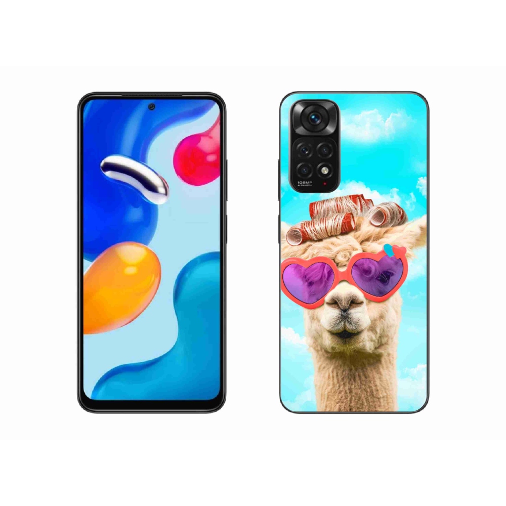 Gélový kryt mmCase na Xiaomi Redmi Note 11 4G - lama s okuliarmi