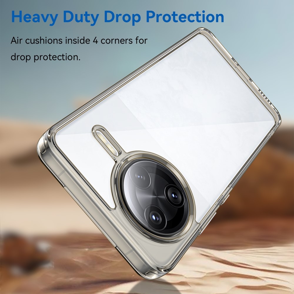 Gélový obal s pevným chrbtom na Xiaomi Poco F7 Ultra - šedý