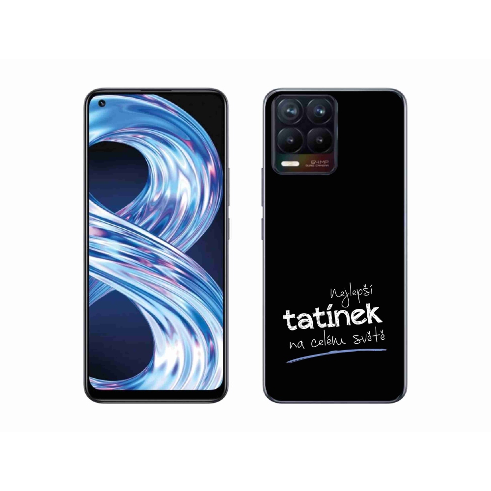 Gélový kryt mmCase na Realme 8 4G - najlepší otecko 4 čierne pozadie