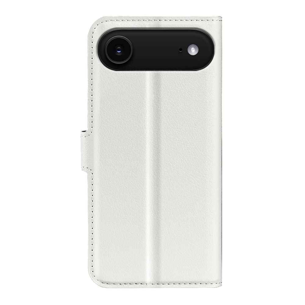 Litchi knižkové púzdro na iPhone 17 Air - biele