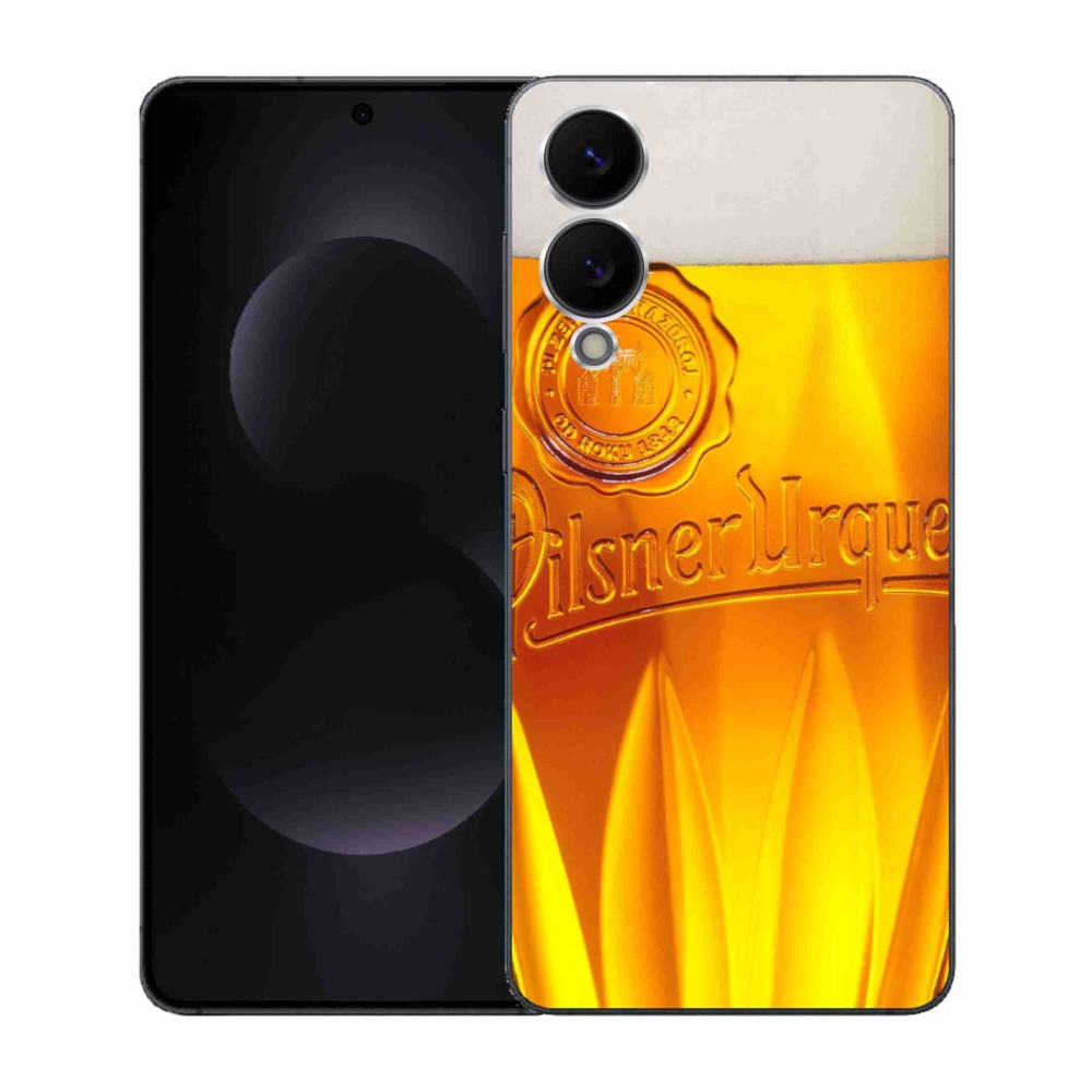 Gélový kryt mmCase na Samsung Galaxy S25 Edge - pivo
