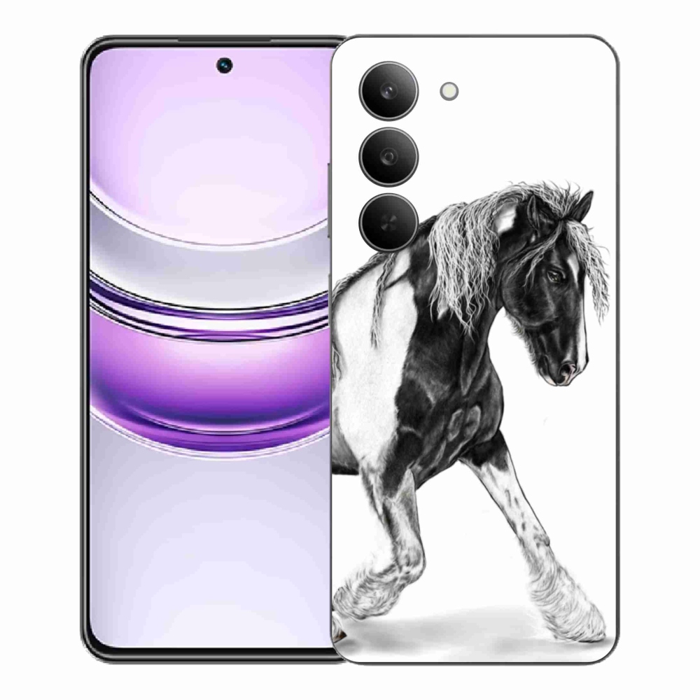 Gélový kryt mmCase na Realme 14x 5G - kôň