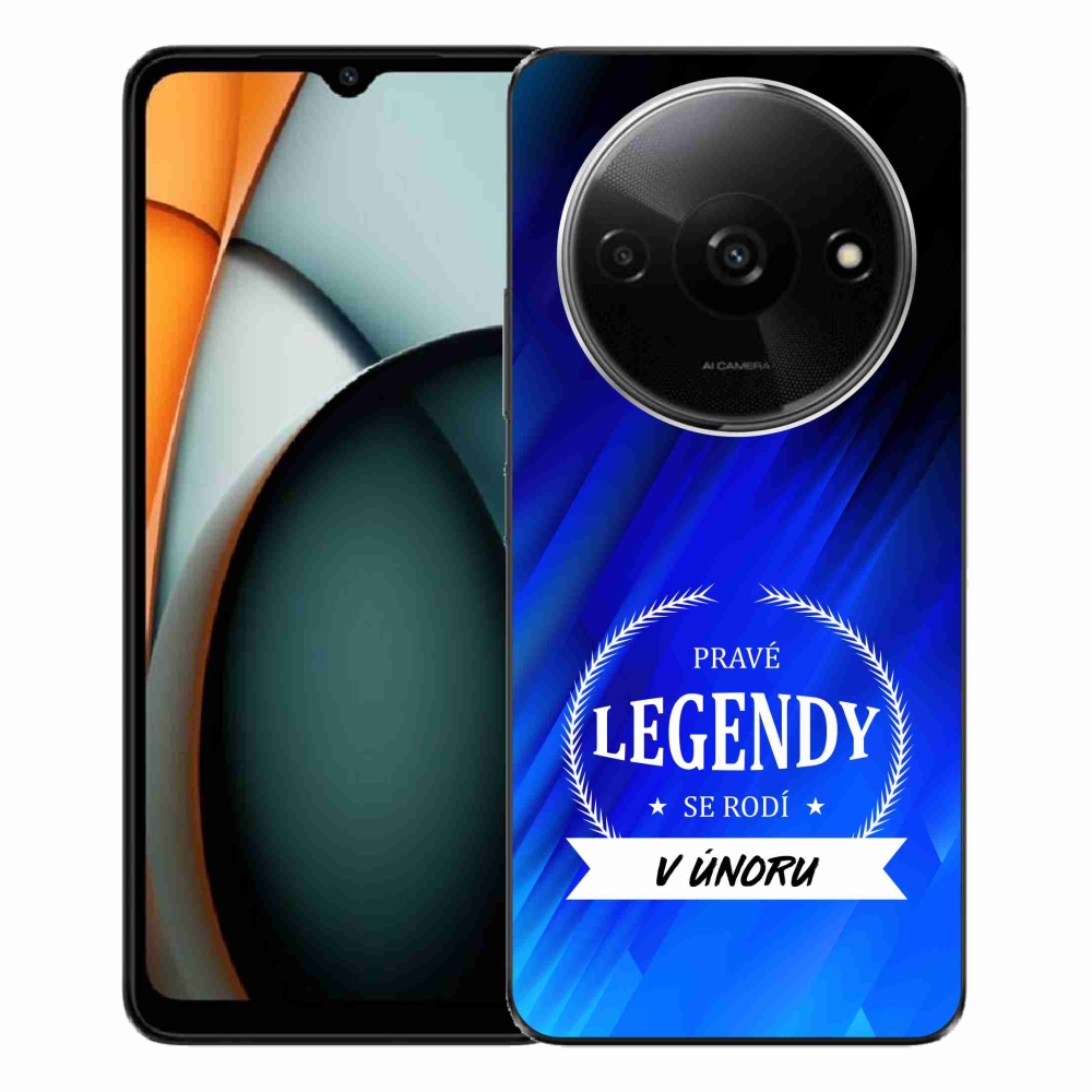 Gélový kryt mmCase na Xiaomi Redmi A3 - legendy vo februári modré pozadie