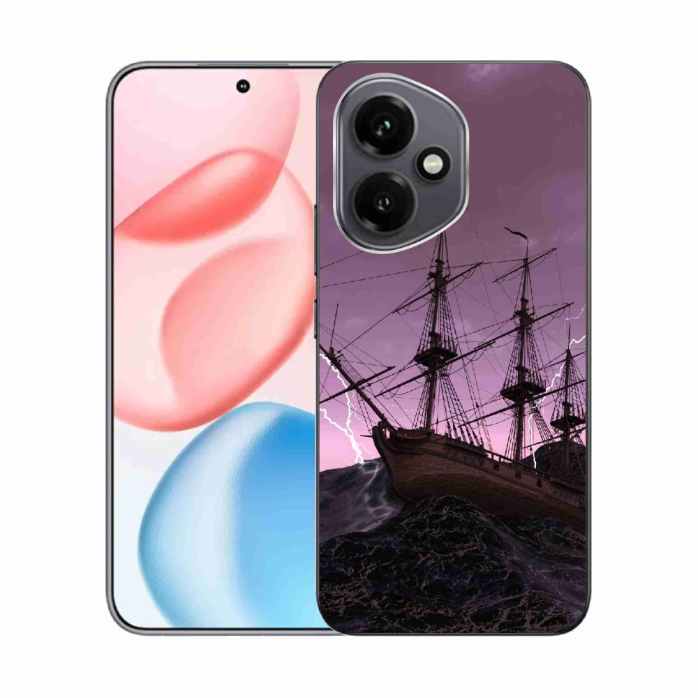 Gélový kryt mmCase na Honor 400 - loď v búrke